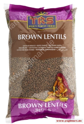 Bild von TRS Lentils Whole Brown (Masoor) 2 KG