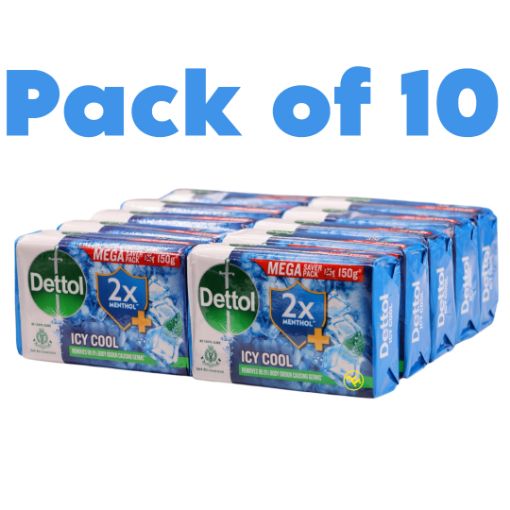 Bild von Dettol Soap Icy Cool Pack 10x150g 