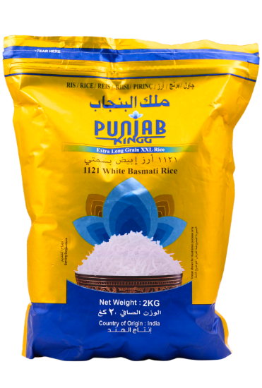 Bild von Punjab Kingg Extra Long 1121 Premium Basmati Rice 2kg